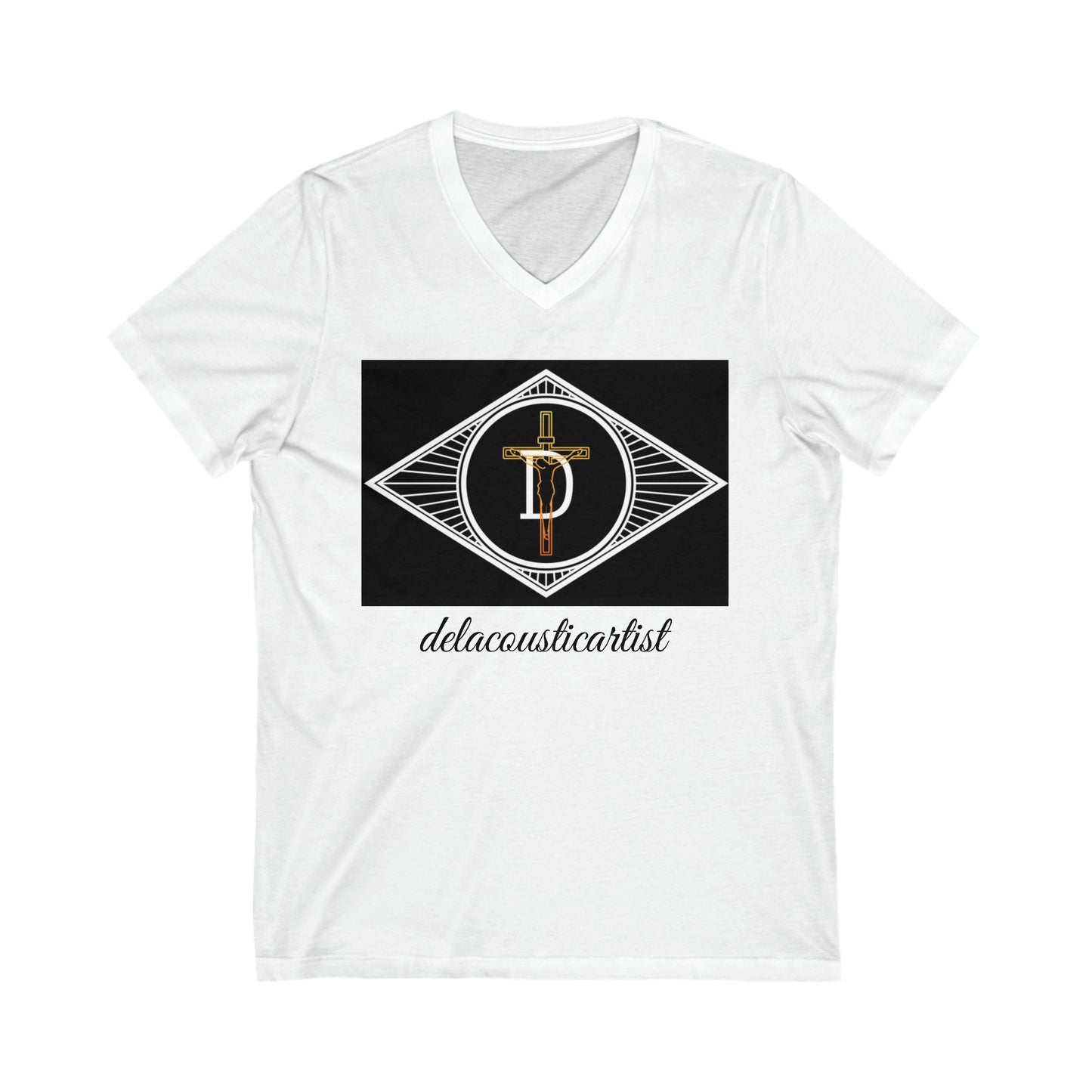 Unisex Jersey Short Sleeve V-Neck Tee