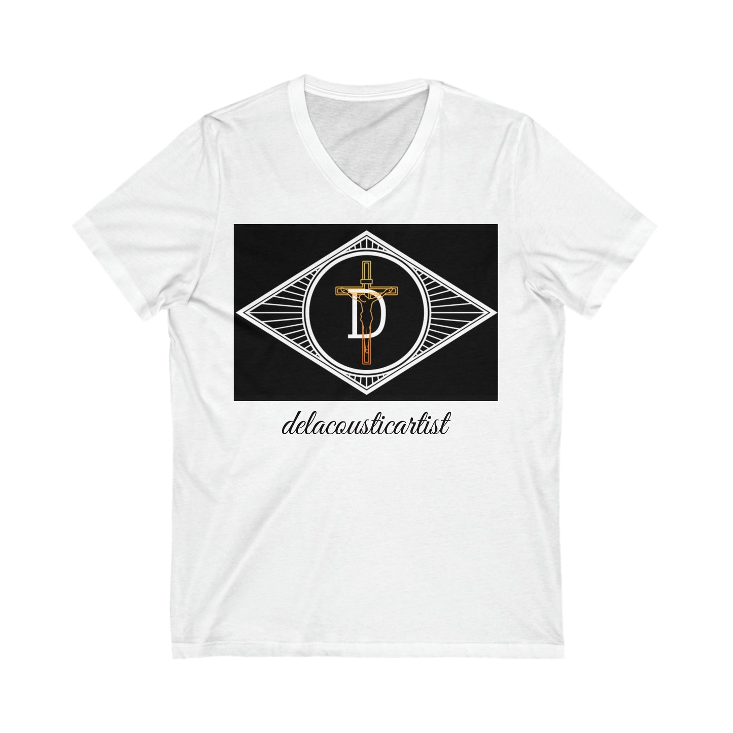 Unisex Jersey Short Sleeve V-Neck Tee