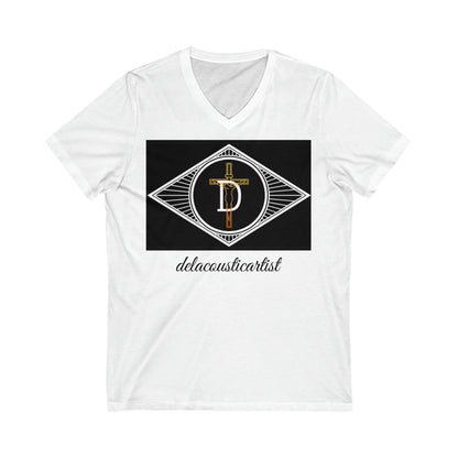 Unisex Jersey Short Sleeve V-Neck Tee