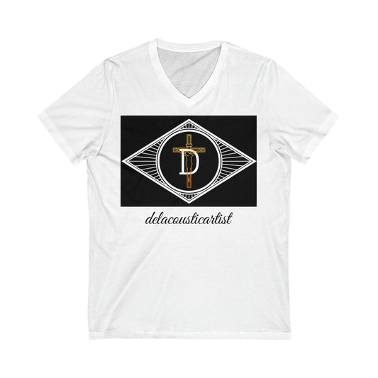 Unisex Jersey Short Sleeve V-Neck Tee