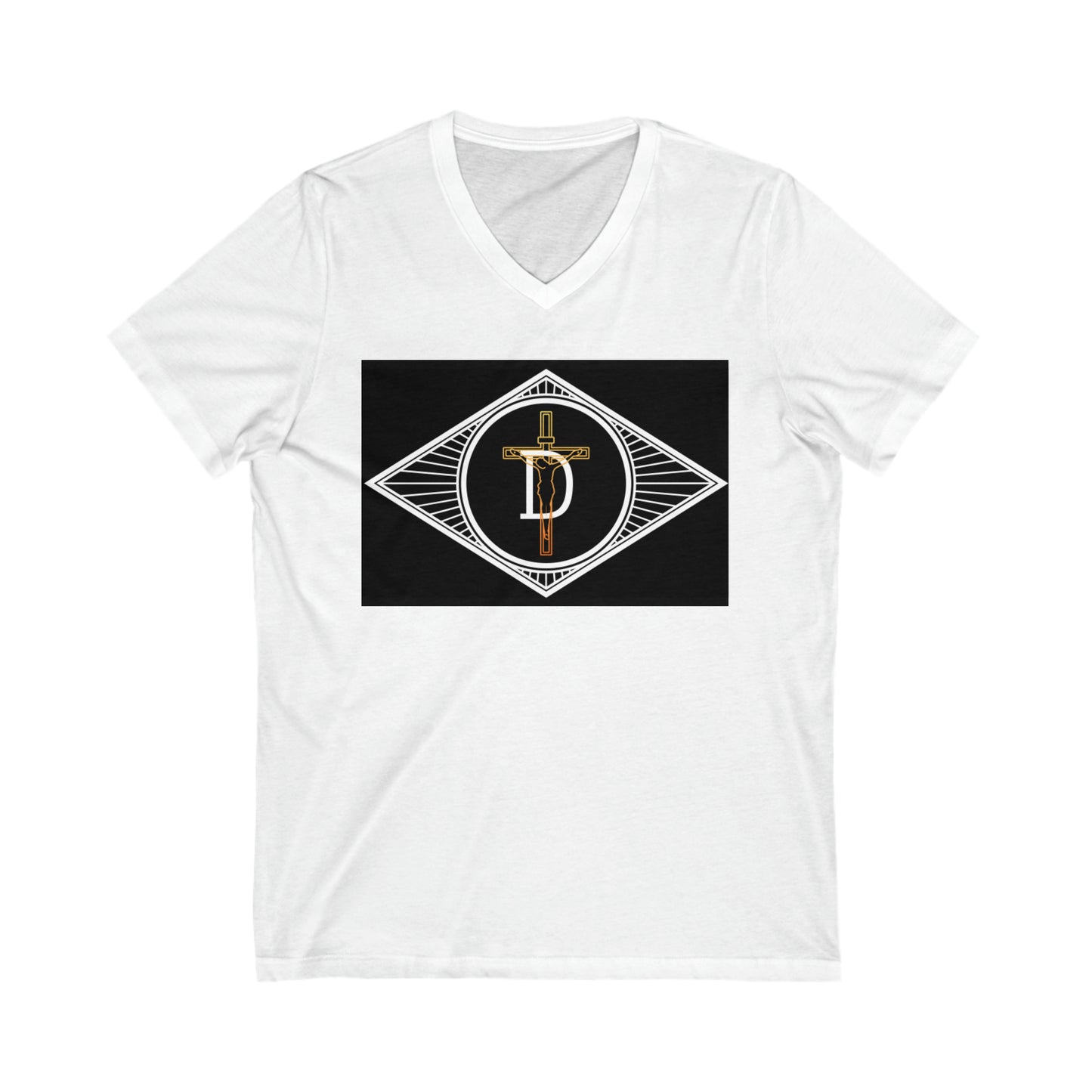 Unisex Jersey Short Sleeve V-Neck Tee