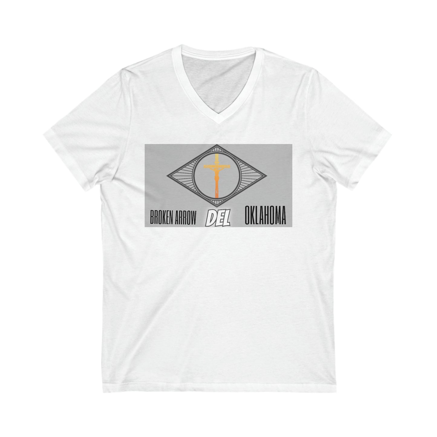 Unisex Jersey Short Sleeve V-Neck Tee