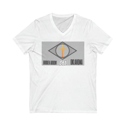 Unisex Jersey Short Sleeve V-Neck Tee