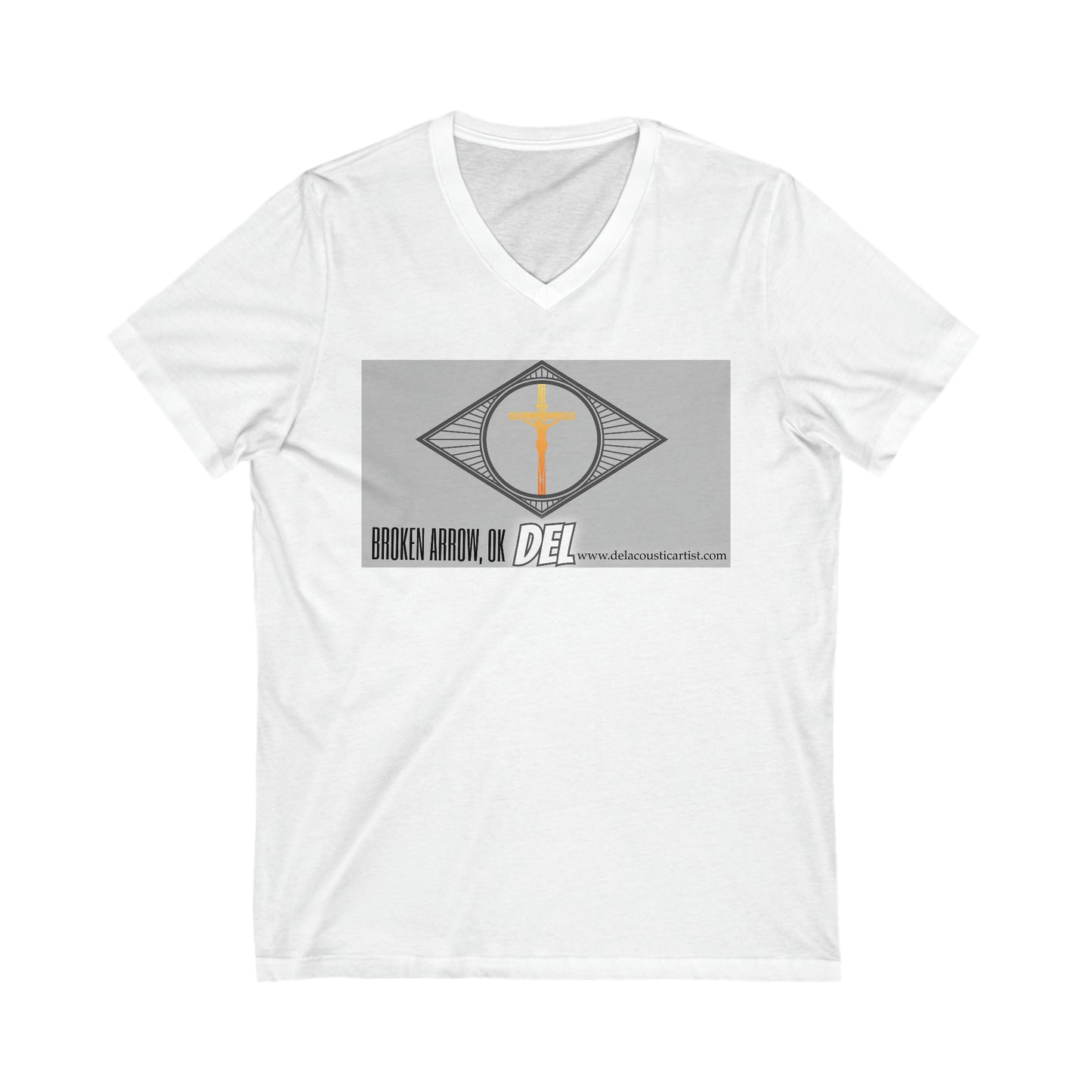 Unisex Jersey Short Sleeve V-Neck Tee