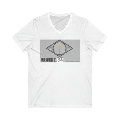 Unisex Jersey Short Sleeve V-Neck Tee